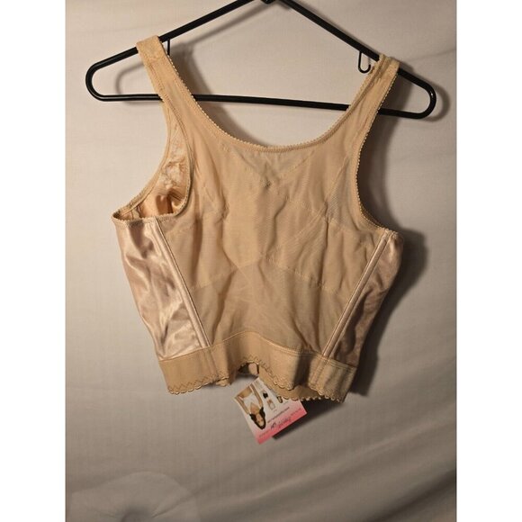 Exquisite Form Long Line Full Coverage Bra New NWT Nude Size 36C Wedding - Picture 2 of 2